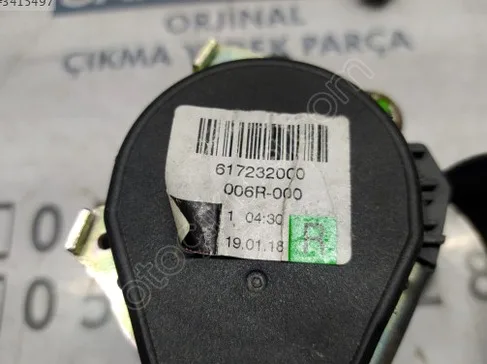 Ford Focus Emniyet Kemeri çıkma parça - SARI MEHMET OTO YEDEK PARÇA Konya