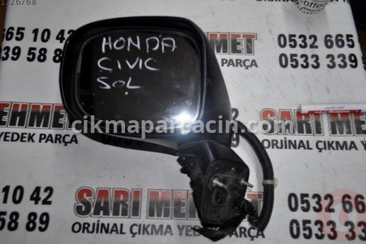 Honda Civic Sol Dış Ayna çıkma parça