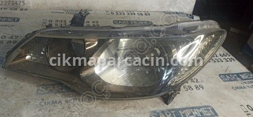 Honda Civic Sol Ön Far çıkma parça