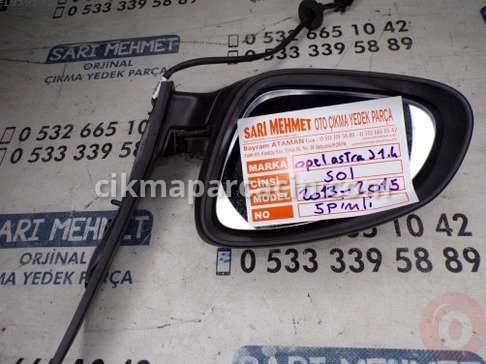 Opel Astra Sol Dış Ayna çıkma parça