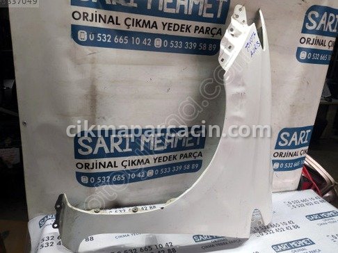 Toyota Auris Sol Ön Çamurluk çıkma parça
