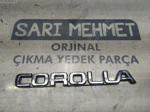 Toyota Corolla Bagaj Arması çıkma parça - SARI MEHMET OTO YEDEK PARÇA Konya