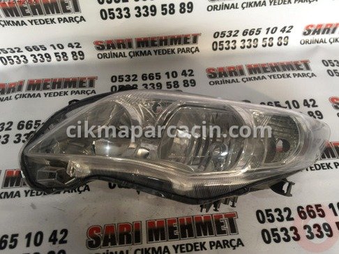 Toyota Corolla Sol Ön Far çıkma parça