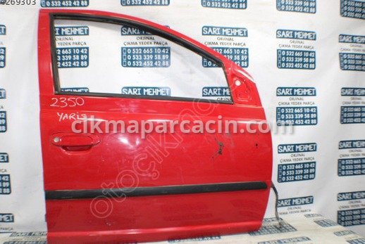 Toyota Yaris Sağ Ön Kapı çıkma parça