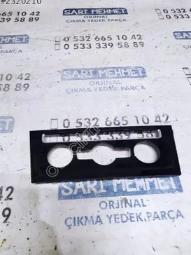 Volkswagen Golf Klima Kontrol Paneli çıkma parça - SARI MEHMET OTO YEDEK PARÇA Konya