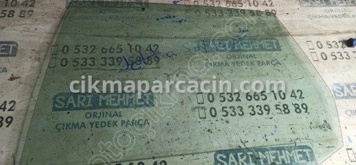 Volkswagen Jetta Arka Cam çıkma parça