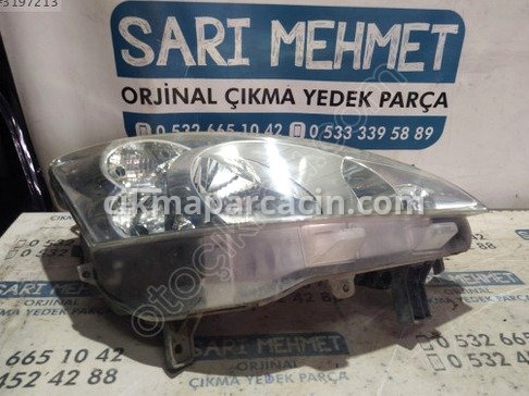 Peugeot Partner Sağ Ön Far çıkma parça