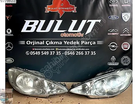 Peugeot 206 Sağ Ön Far çıkma parça - ANKA OTO YEDEK PARÇA İZMİR