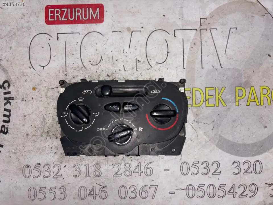 Peugeot 206 Kalorifer Kontrol Paneli çıkma parça - AKKAYA ÇIKMA PARÇA Erzurum