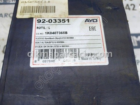 Audi A3 Rot Başı çıkma parça