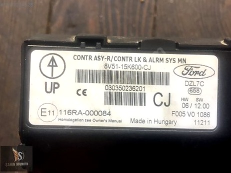 Ford Fiesta Motor Beyni çıkma parça