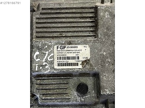 Opel Corsa Motor Beyni çıkma parça