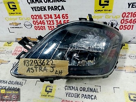 Opel Astra Sol Ön Far çıkma parça