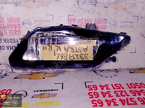 Opel Astra Sis Farı çıkma parça