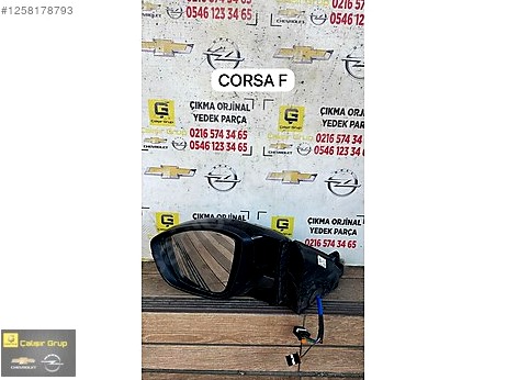 Opel Corsa Sol Dış Ayna çıkma parça