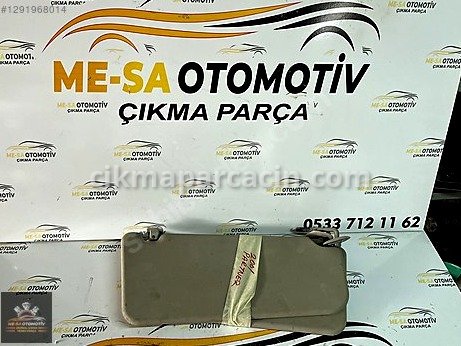 Peugeot Partner Güneşlik çıkma parça