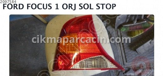 Ford Focus Sol Arka Stop çıkma parça