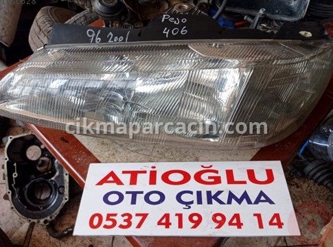 Peugeot 406 Sol Ön Far çıkma parça
