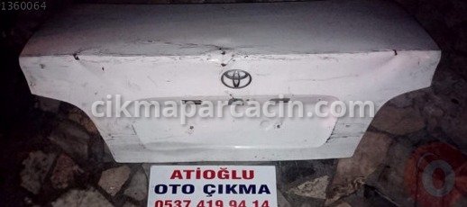 Toyota Avensis Bagaj Kapağı çıkma parça