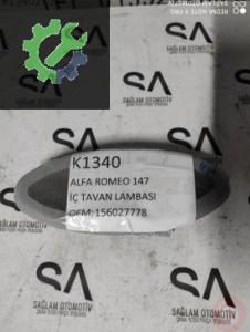 OEM; 156027778 ALFA ROMEO 147 ÇIKMA İÇ TAVAN LAMBASI