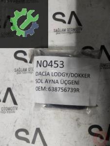 OEM; 638756739R DACİA LODGY-DOKKER ÇIKMA SOL AYNA ÜÇGENİ