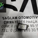 OEM; 6Y0807367A SKODA FABİA ÇIKMA SOL SİS IZGARASI