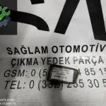 OEM; 6Y0807367A SKODA FABİA ÇIKMA SOL SİS IZGARASI