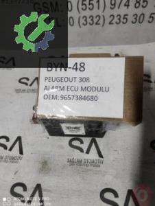 OEM; 9657384680 PEUGEOT 308 ÇIKMA ALARM ECU MODÜLÜ