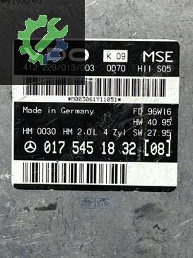 0175451832 MERCEDES W210 E200 MOTOR BEYNİ VDO