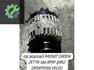 03L903024G PASSAT CADDY JETTA 180 AMP ŞARJ DİNAMOSU VELEO