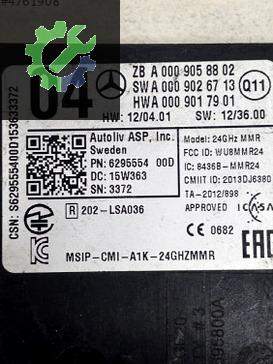 04 A0009058802 MERCEDES W166 ML W205 W212 W292 RADAR BEYNİ
