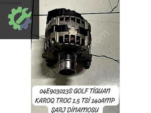 04E903023S GOLF TİGUAN KAROQ TROC 1.5 TSİ 140AMP ŞARJ DİNAMOSU