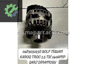 04E903023S GOLF TİGUAN KAROQ TROC 1.5 TSİ 140AMP ŞARJ DİNAMOSU