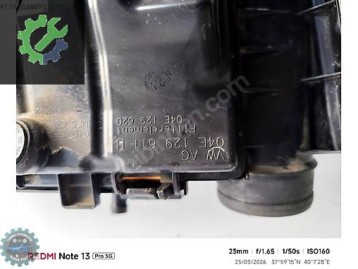 Volkswagen Jetta Hava Filtresi Kutusu 04H129611H çıkma parça