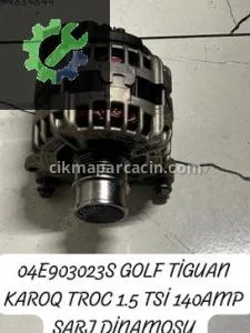 04E903023S GOLF TİGUAN KAROQ TROC 1.5 TSİ 140AMP ŞARJ DİNAMOSU