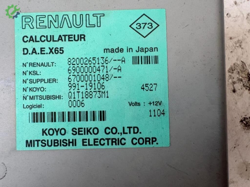 Renault Clio Direksiyon Beyni 8200265136 çıkma parça