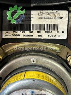 Mercedes-Benz SL Direksiyon Airbag 1634600298 çıkma parça