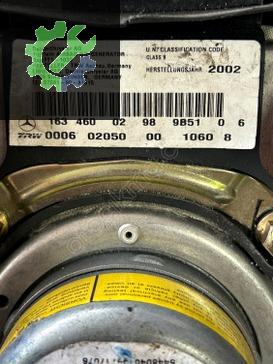 1634600298 MERCEDES ML320 ML350 ML500 W163 DİREKSİYON AİRBAG