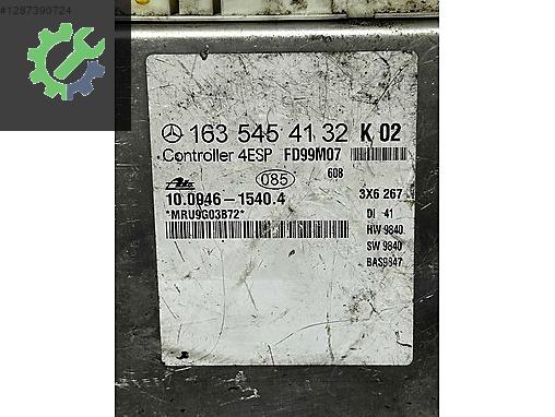 1635454132 K02 MERCEDES W163 ML 320 ESP BEYNİ