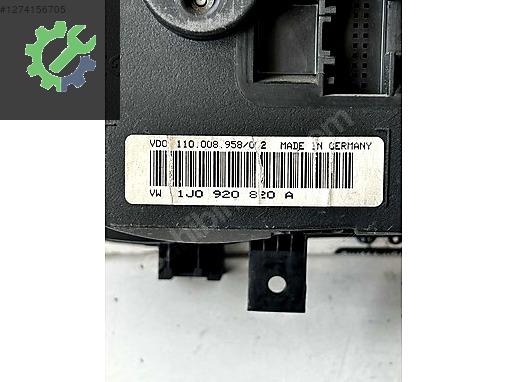 1J0920820A VDO 110008958 GOLF4 BORA GÖSTERGE PANELİ KM SAATİ