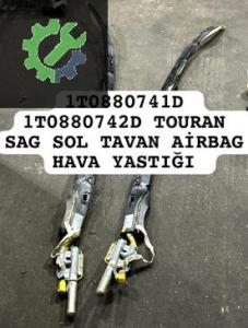 1T0880741D 1T0880742D TOURAN SAG SOL TAVAN AİRBAG HAVA YASTIĞI