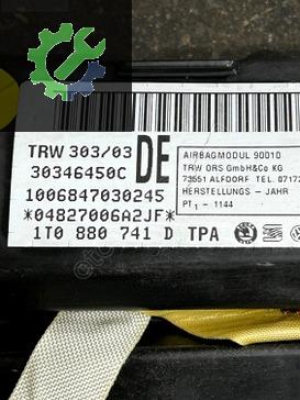 1T0880741D 1T0880742D TOURAN SAG SOL TAVAN AİRBAG HAVA YASTIĞI