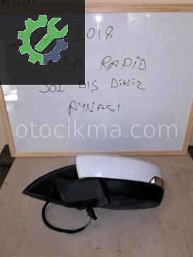 2013 – 2017 SKODA RAPİD SOL DIŞ DİKİZ AYNASI ELEKTRİKLİ KATL