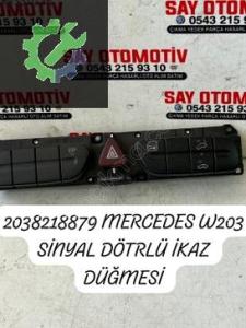 2038218879 MERCEDES W203 SİNYAL DÖTRLÜ İKAZ DÜĞMESİ (2. Adet)