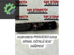 2038218879 MERCEDES W203 SİNYAL DÖTRLÜ İKAZ DÜĞMESİ