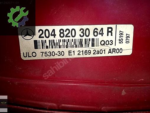 Mercedes-Benz CLA Sol Arka Stop çıkma parça