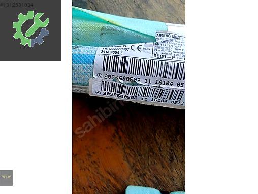 205 kasa c seri mercedes tavan perde airbag 2058600502 sağ