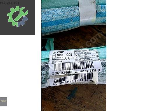 205 kasa c seri mercedes tavan perde airbag 2058600502 sağ