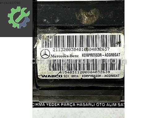 Mercedes-Benz SL Suspansiyon Kompresörü 21132003040 çıkma parça
