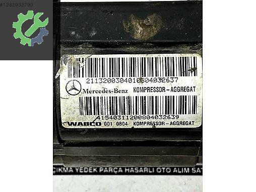 21132003040 MERCEDES W211 W220 AİR SÜSPANSİYON KOMPRESÖRÜ MOTORU
